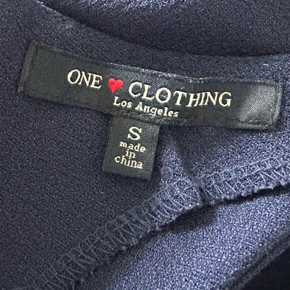 One Clothing Romper Sleeveless Tank Shorts Pockets Blue Womens S NWOT - Picture 7 of 9